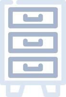 Filing Cabinet Creative Icon Design vector