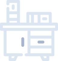 Bedside Table Creative Icon Design vector