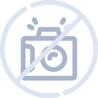 No Camera Creative Icon Design vector