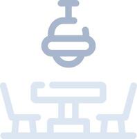 Dining Table Creative Icon Design vector