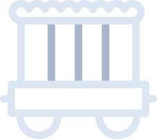 Circus Carriage Creative Icon Design vector