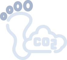 Carbon Footprint Creative Icon Design vector