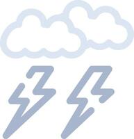 Lightning Creative Icon Design vector