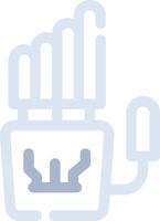 Robot Hand Creative Icon Design vector