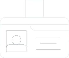 Identification Card Creative Icon Design vector