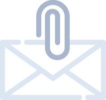 Attach File Email Creative Icon Design vector