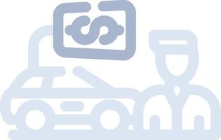 Car Salesman Creative Icon Design vector