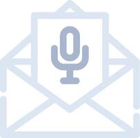 Voice Email Creative Icon Design vector