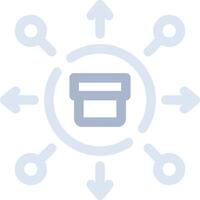 Distribution Creative Icon Design vector