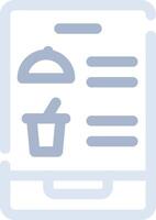 Digital Inflight Menu Creative Icon Design vector
