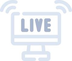 Live Streaming Creative Icon Design vector