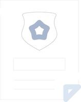 Police Certificate Creative Icon Design vector