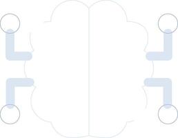Neurons Circuit Creative Icon Design vector