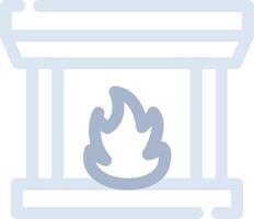 Fireplace Creative Icon Design vector