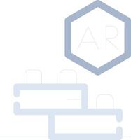 Ar Building Blocks Creative Icon Design vector