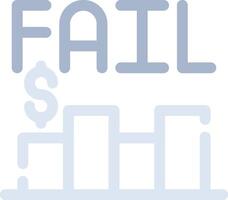 Business Fail Creative Icon Design vector