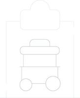 Cart Registration Creative Icon Design vector