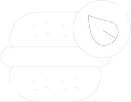 Vegan Burger Creative Icon Design vector