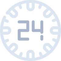 24 Hours Creative Icon Design vector