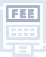 ATM Fees Creative Icon Design vector