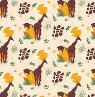 Flat african pattern vector