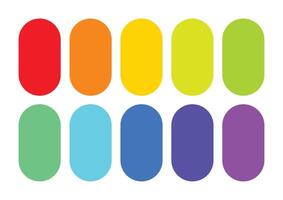 Vibrant spectrum of red color palette vector