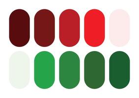 A Dynamic Red and Green Color Palette vector