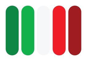Harmonious Blend Red and Green Color Palette vector