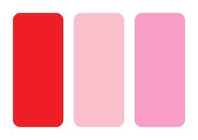 Rosy Radiance Red, Pink, and Carnation Pink Color Combinations vector