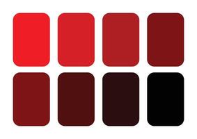 Abstract red color shades palette vector