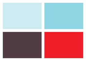 Modern red color palette vector illustration