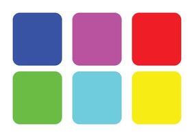 Vibrant Fusion Red, Pink, Cyan, Yellow, and Green Color Palette vector