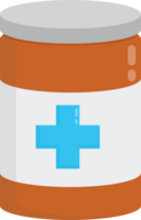 medical medicine bottle illustration flat design for decoration png