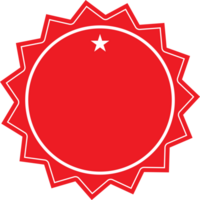 collection rouge badge étiquette étiquette frontière conception pour récompense gagnant garantie décorer png