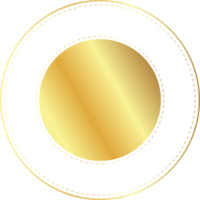 collection d'or badge étiquette étiquette frontière luxe conception pour récompense gagnant garantie png