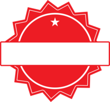 collection red badge label tag border design for reward winner guarantee decorate png