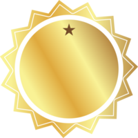 collection d'or badge étiquette étiquette frontière luxe conception pour récompense gagnant garantie png