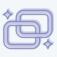 Icon Link. related to Social Network symbol. - two tone style. simple design illustration vector