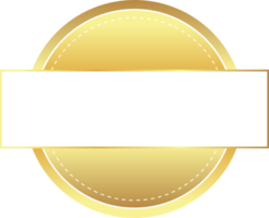 collection d'or badge étiquette étiquette frontière luxe conception pour récompense gagnant garantie png