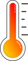 thermomètre symbole prédire temps isoler illustration pente conception png