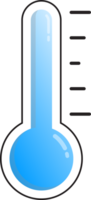 termómetro símbolo pronosticar tiempo aislar ilustración degradado diseño png