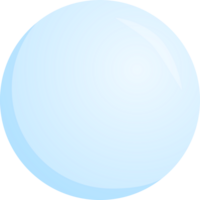 Blau Schneeball Symbol Vorhersage Wetter isolieren Illustration Gradient Design png