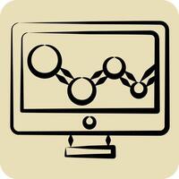 Icon Rating. related to Social Network symbol. hand drawn style. simple design illustration vector