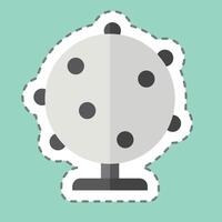 Sticker line cut Network. related to Social Network symbol. simple design illustration vector