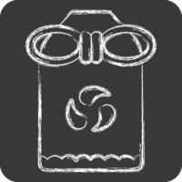 Icon Omamori. related to Japan symbol. chalk Style. simple design illustration. vector