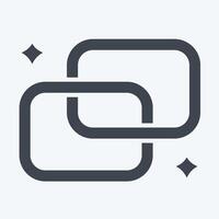 Icon Link. related to Social Network symbol. glyph style. simple design illustration vector