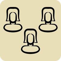 Icon Poll. related to Social Network symbol. hand drawn style. simple design illustration vector