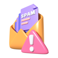 Spam 3d Illustration Symbol png