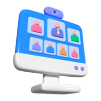 Webinar 3D Illustration Icon png