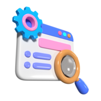 SEO 3D Illustration Icon png